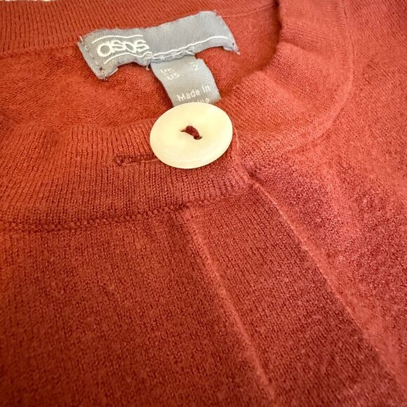Asos | Short Sleeve Fine Knit Cardigan with Buttons Size 2 - Picture 6 of 7